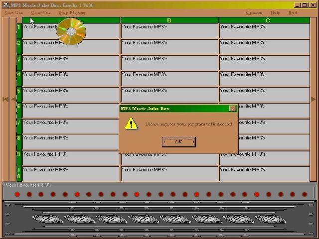 ACESOFT MP3 Music Juke Box Screenshot